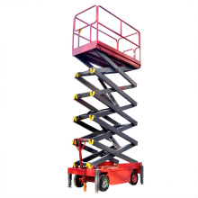 Hydraulic mobile scissor lift equipment rough terrain diesel engine scissor lift platform